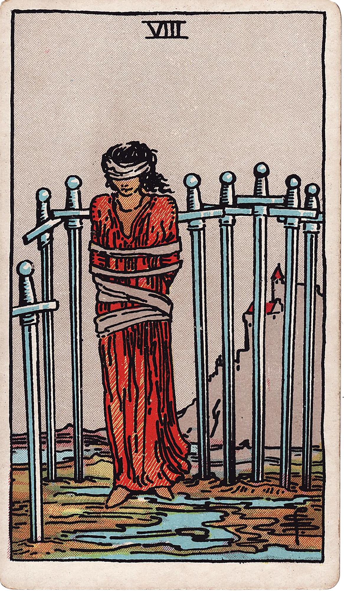 8 of Swords Tarot card